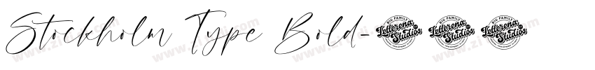 Stockholm Type Bold字体转换